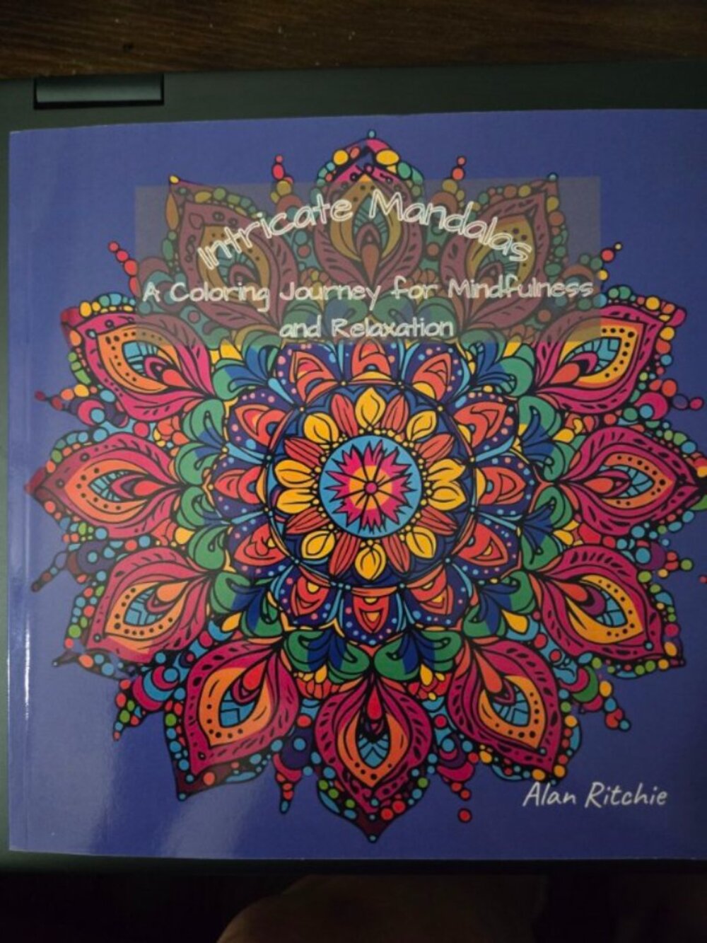 Intricate Mandalas Adult Coloring Book Alan Ritchie New Relaxation Meditation